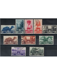 ERITREA 1933 Serie pittorica 10v us