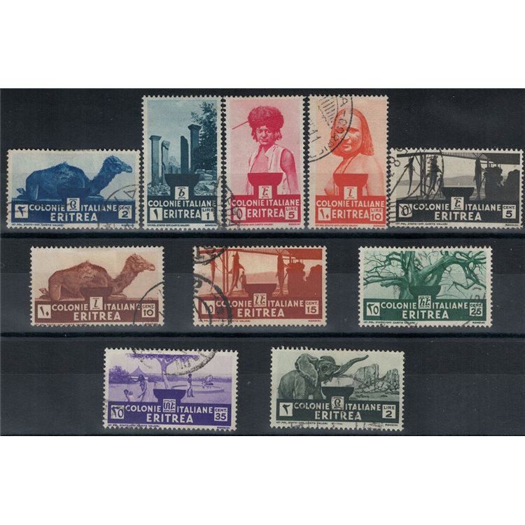 ERITREA 1933 Pictorial series 10v us