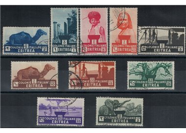 ERITREA 1933 Pictorial series 10v us