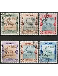 ERITREA 1934 Colonial Art Exhibition 6v us