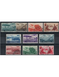 ERITREA 1936 Serie Pittorica (posta aerea) 10v us