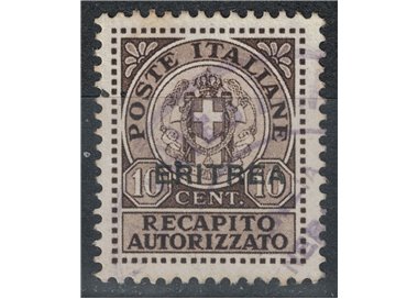 ERITREA 1939 Recapito autorizzato us