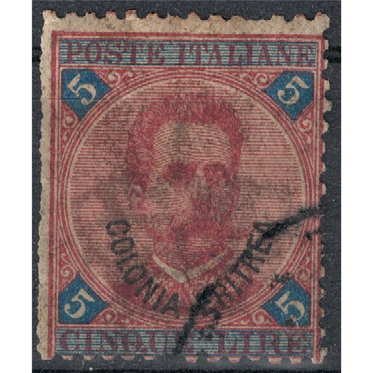 ERITREA 1893 5£ carmine and blue us