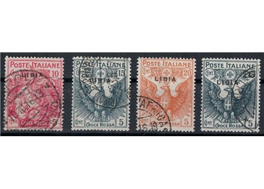 LIBIA 1915-16 Croce Rossa 4v us