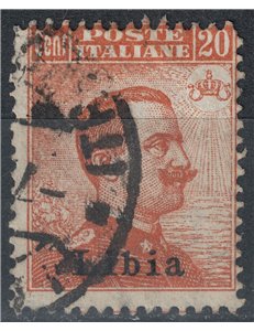 LIBIA 1918 20c arancio us