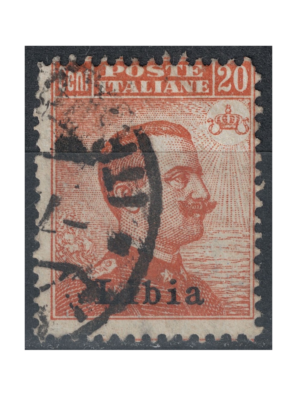 LIBYA 1918 20c orange us