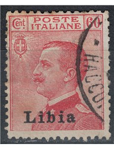 LIBYA 1918 60c carmine us