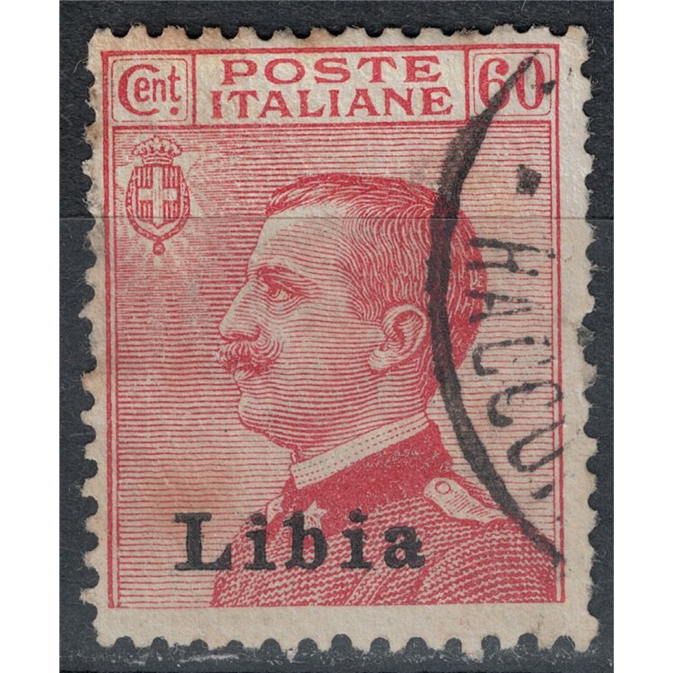 LIBYA 1918 60c carmine us