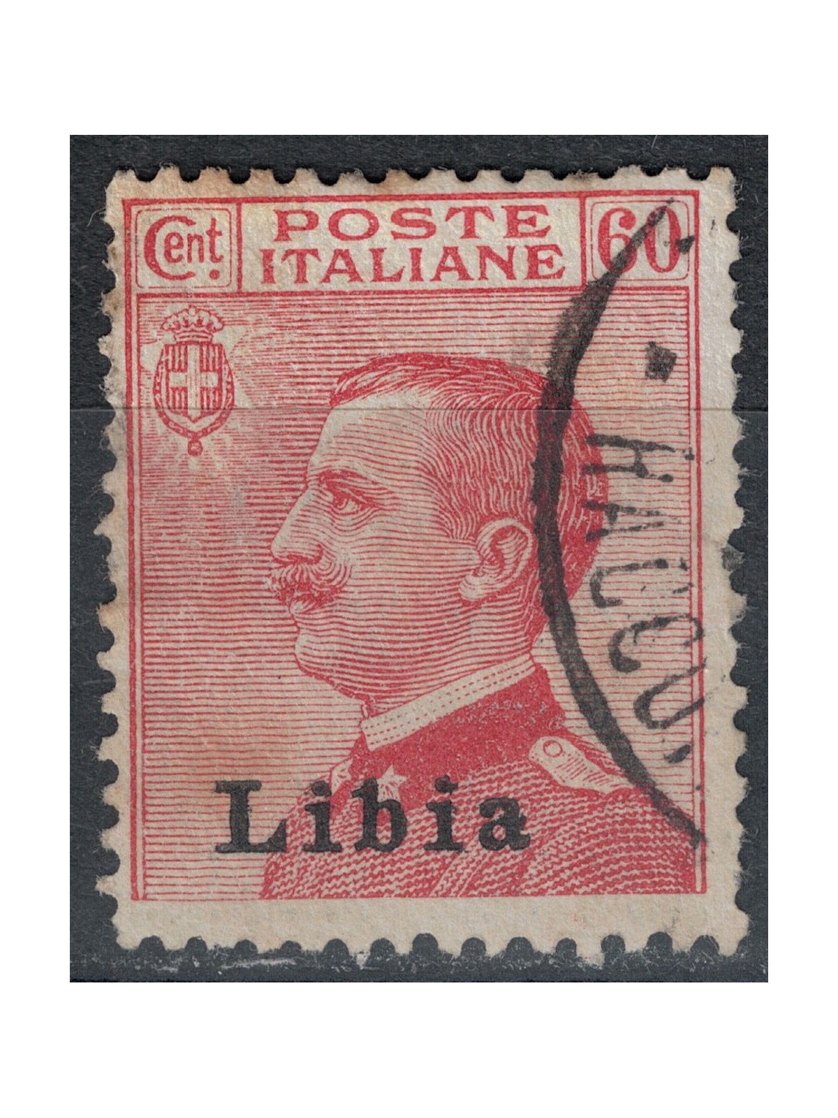 LIBIA 1918 60c carminio us