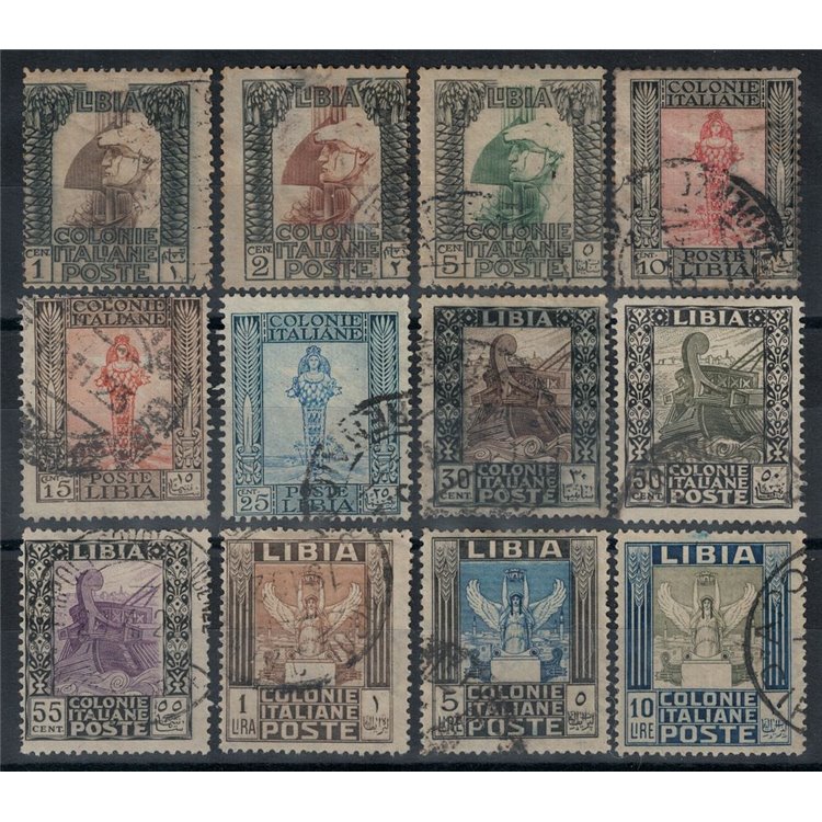 LIBIA 1921 Serie Pittorica 12v us