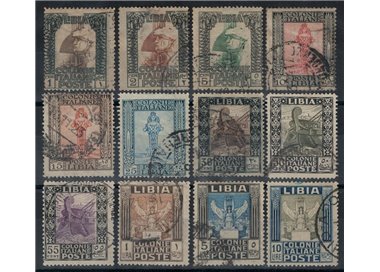 LIBYA 1921 Pictorial Series 12v us
