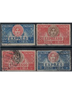 LIBIA 1921-23 Espressi 4v us