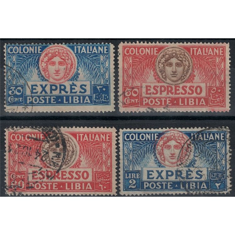 LIBIA 1921-23 Espressi 4v us