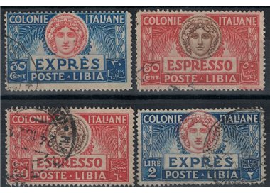 LIBIA 1921-23 Espressi 4v us