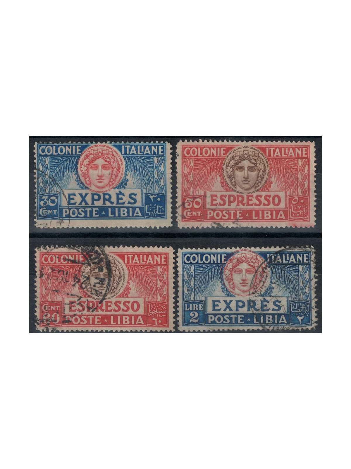 LIBYA 1921-23 Express 4v us