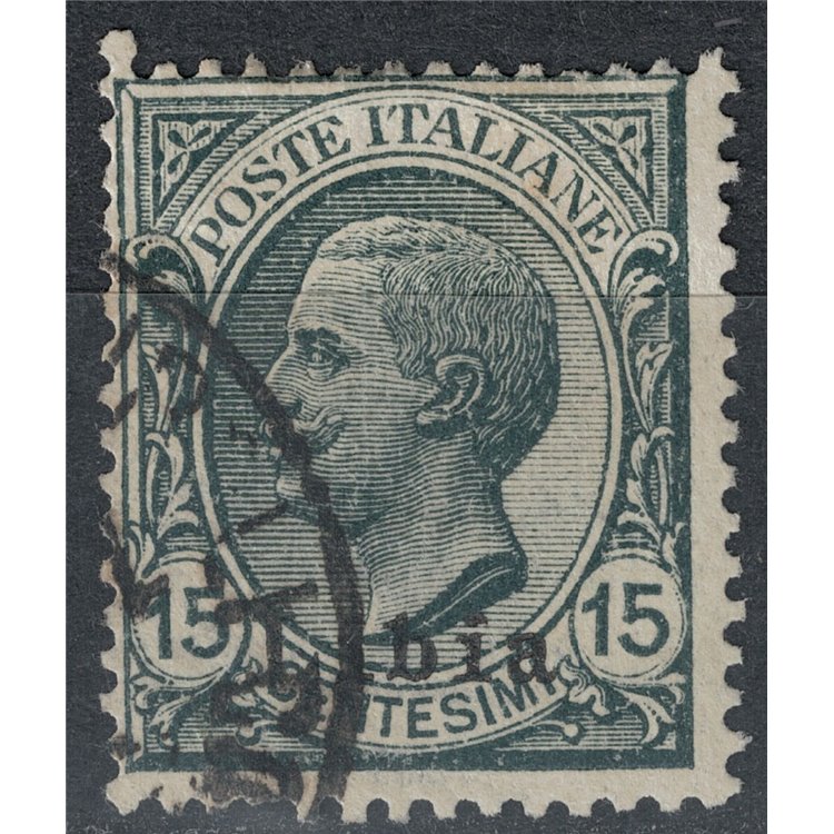 LIBIA 1922 15c grigio us