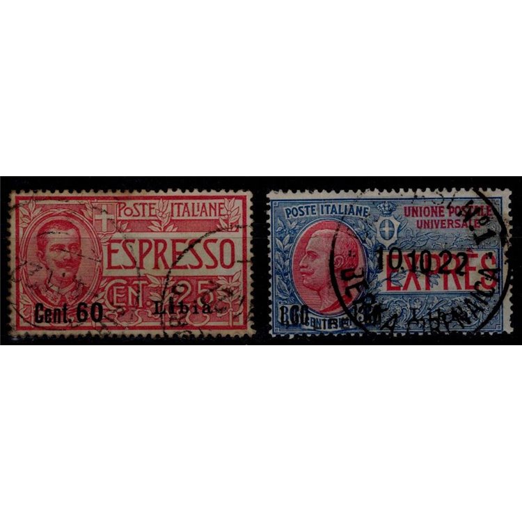 LIBYA 1922 Express 2v us