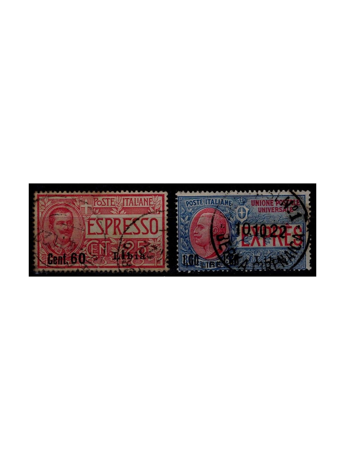 LIBYA 1922 Express 2v us