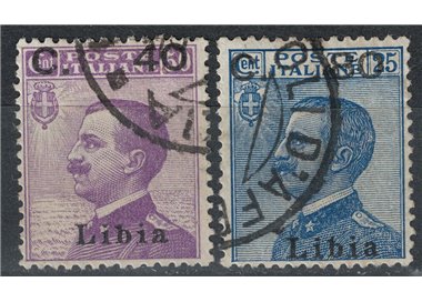 LIBIA 1922 Michetti soprastampati 2v us