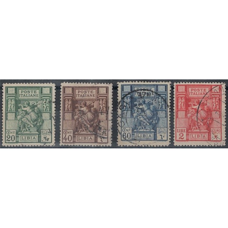 LIBIA 1924 Sibilla Libica 4v us