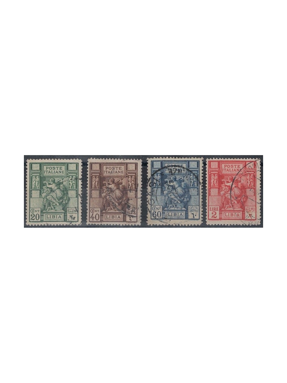 LIBIA 1924 Sibilla Libica 4v us