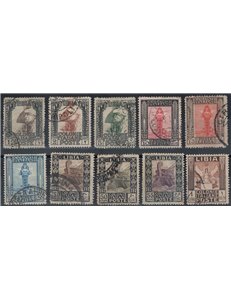 LIBYA 1924-29 Pictorial Series 10v us
