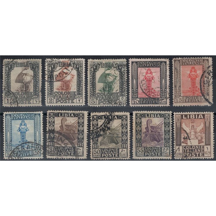 LIBYA 1924-29 Pictorial Series 10v us