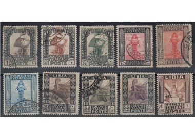 LIBIA 1924-29 Serie Pittorica 10v us