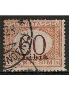 LIBYA 1925 Postage Due 60c orange brown us