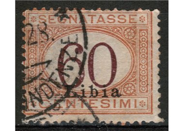 LIBIA 1925 Segnatasse 60c arancio bruno us
