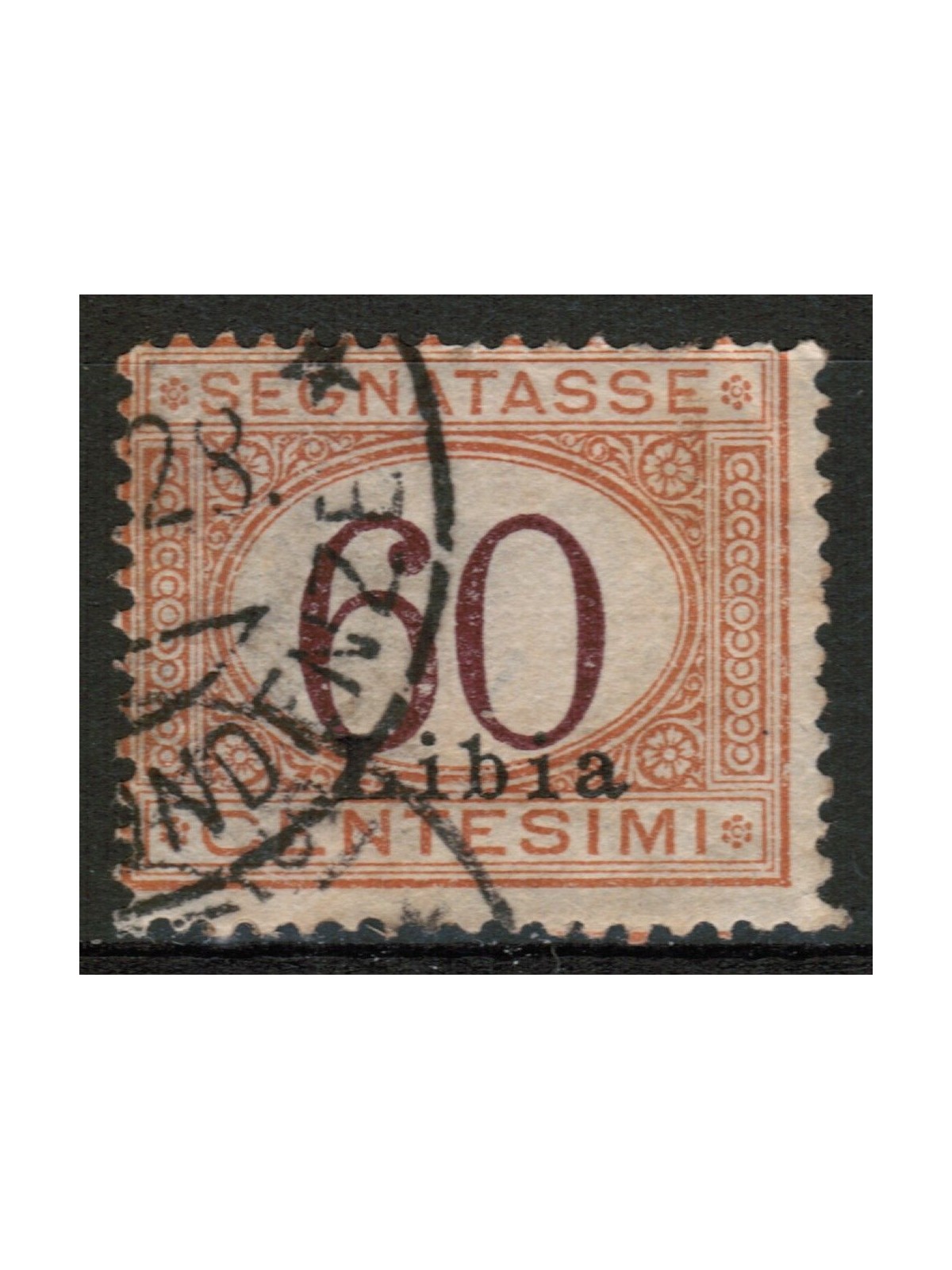 LIBYA 1925 Postage Due 60c orange brown us