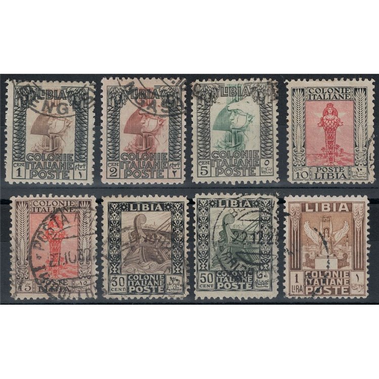 LIBYA 1926-30 Pictorial Series 8v us