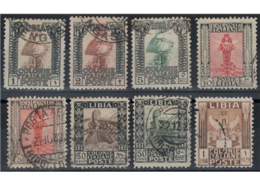 LIBYA 1926-30 Pictorial Series 8v us