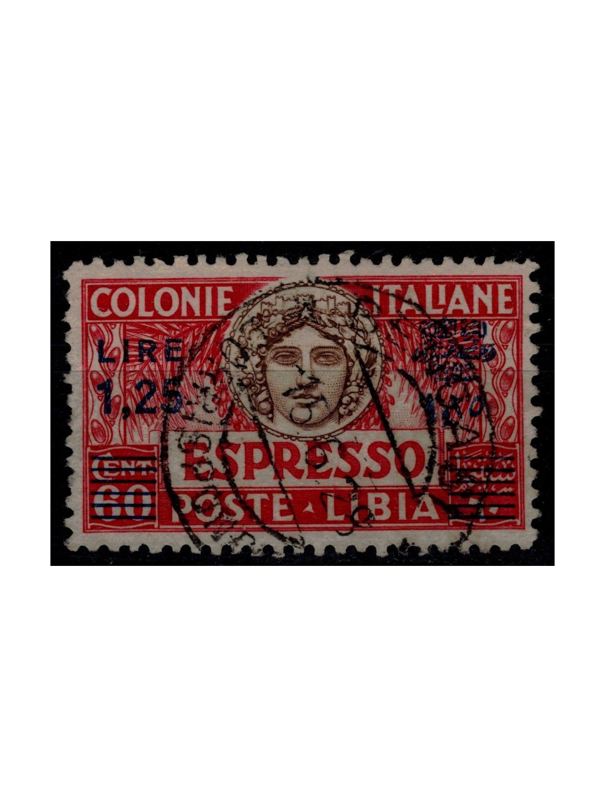 LIBYA 1927-36 Express £1.25 on 60c (d. 11 blue sopr.) us