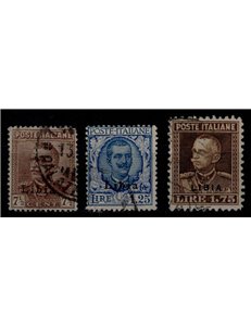 LIBIA 1928-29 Serie ordinaria 3v us
