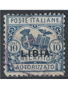 LIBYA 1929 Authorized delivery dent. 11 us