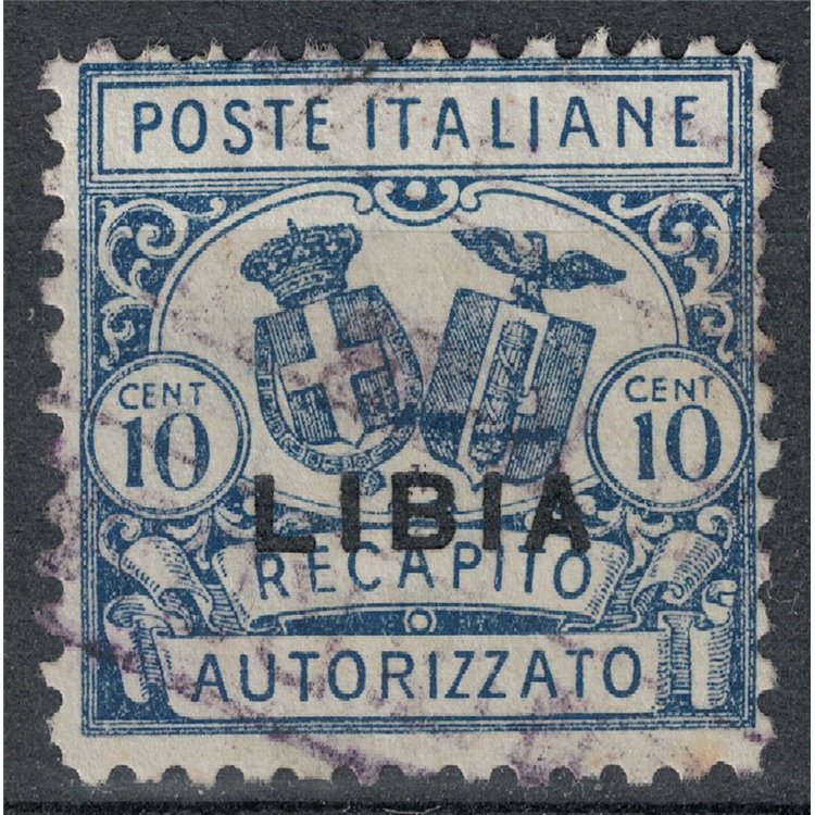 LIBYA 1929 Authorized delivery dent. 11 us