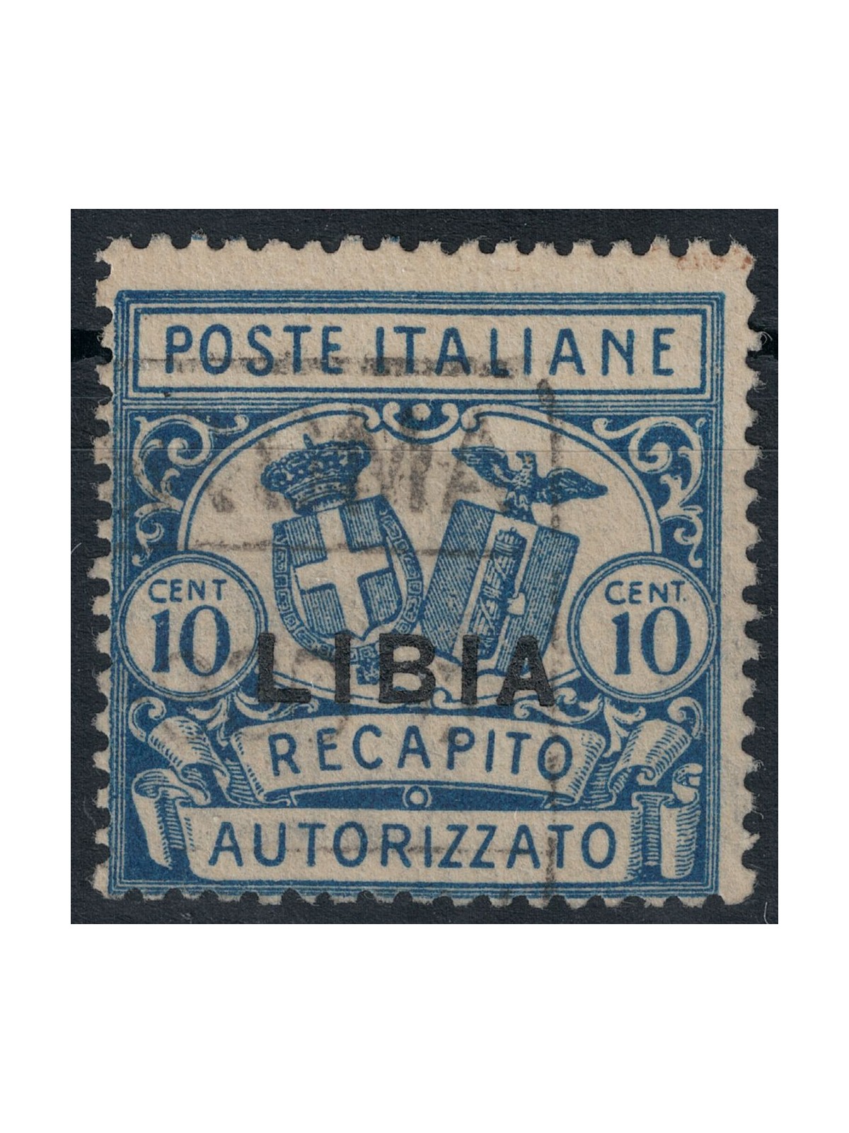 LIBIA 1929 Recapito autorizzato dent. 14 us