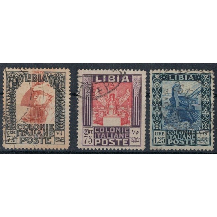 LIBIA 1931 Serie Pittorica 3v us