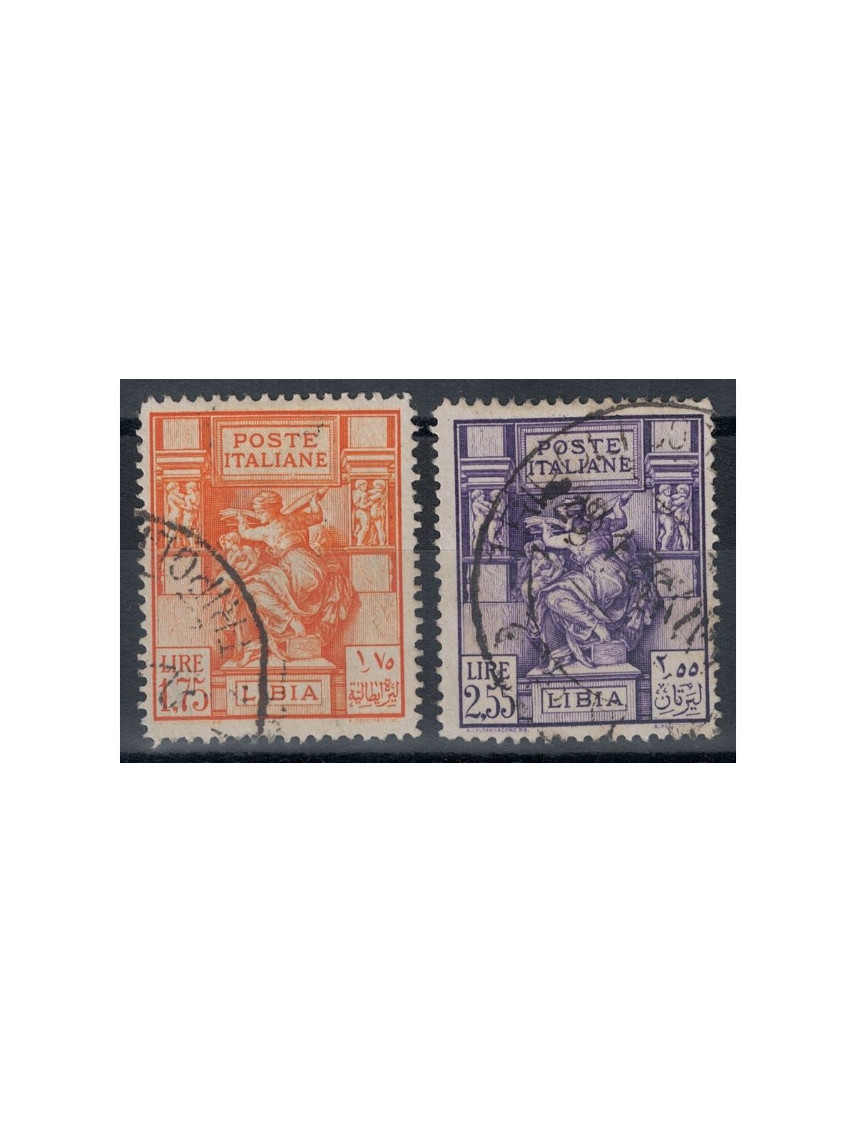 LIBYA 1931 Libyan Sibyl 2v us