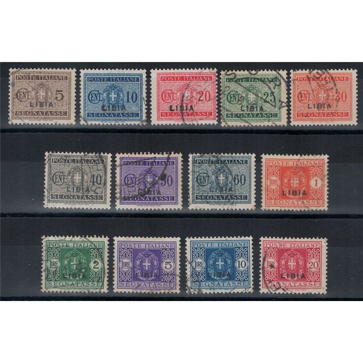 LIBIA 1934 Segnatasse 13v us