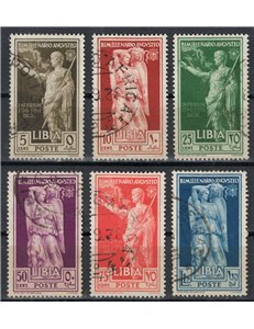 LIBYA 1938 Augustus 6v us