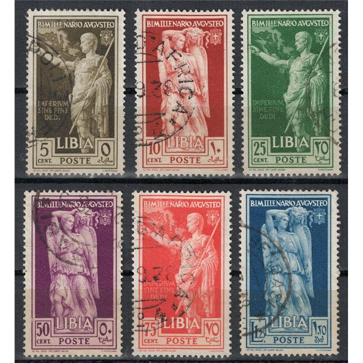 LIBYA 1938 Augustus 6v us