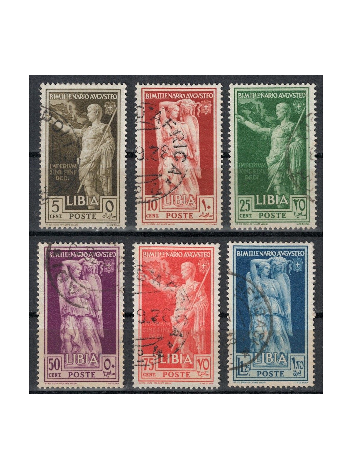 LIBIA 1938 Augusto 6v us