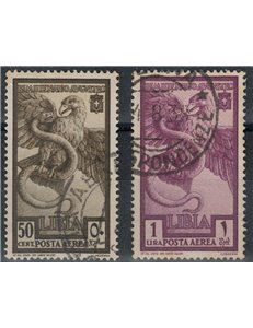 LIBYA 1938 Augustus (airmail) 2v us
