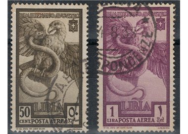 LIBIA 1938 Augusto (posta aerea) 2v us