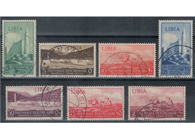 LIBYA 1940 Overseas Triennial Exhibition 7v us