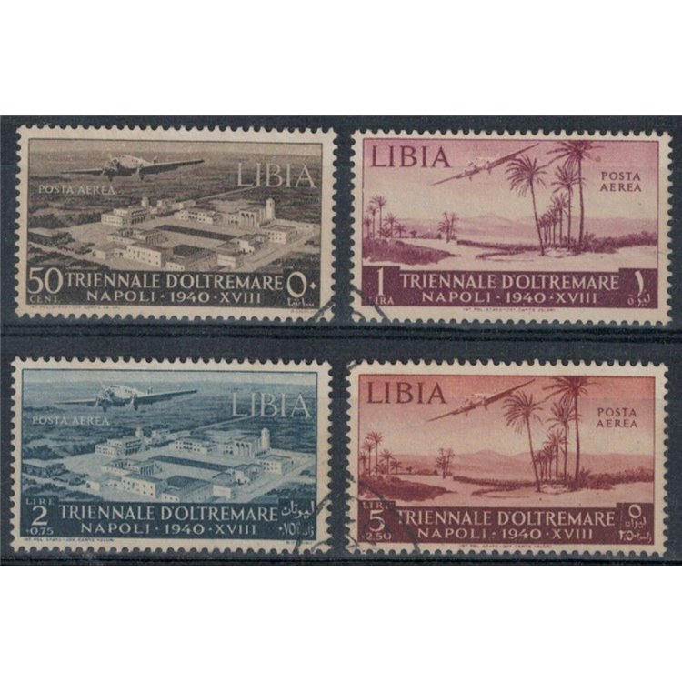 LIBYA 1940 Triennial Overseas Exhibition (Airmail) 4v us