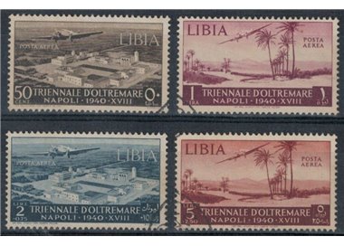 LIBYA 1940 Triennial Overseas Exhibition (Airmail) 4v us
