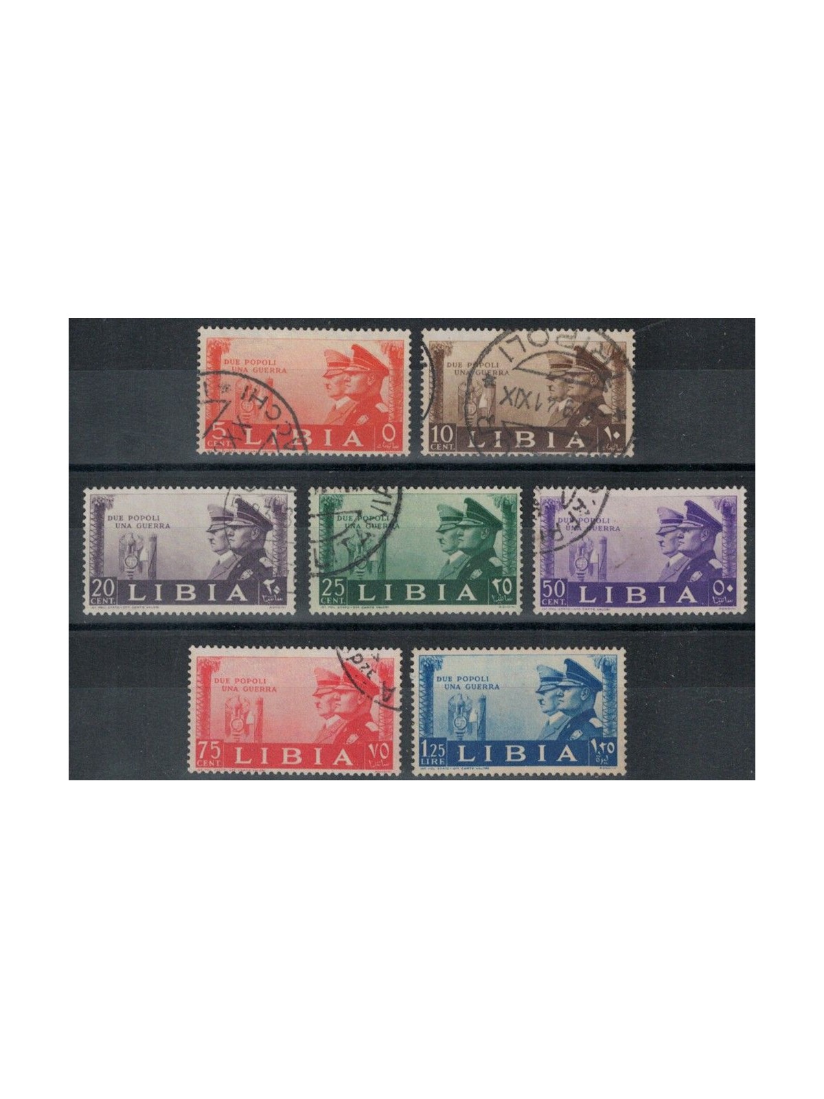 LIBIA 1941 Alleanza italo-tedesca 7v us